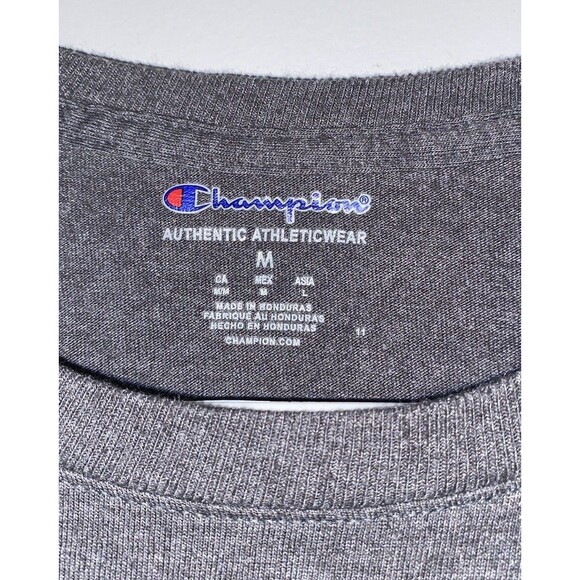 Champion Men's Classic Long-Sleeve T-Shirt with Script Logo - Picture 2 of 5